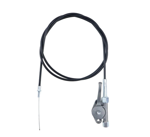 Throttle Cable Kit For Wacker CT36 CT48 Trowels, Fits Multiple Part Numbers 5100034471 5000163391 5000010369 5000164648, Includes One Cable Assembly For Smooth, Responsive Throttle Control. black throttle cable assembly with metal fittings