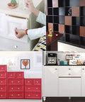 Sleek Polished Chrome Cabinet Knobs 4 Pack Round Mushroom Drawer Handles, 30mm Diameter, Zinc Alloy, Includes M4 Screws, Front Thickness About 25mm Fit, No Fuss Kitchen Upgrade for Cabinets and Furniture on white cabinet drawer