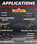 Applications of Red High Strength Threadlocker For Permanent Lock On Large Fasteners 0.20 Oz Bottle Anaerobic Formula