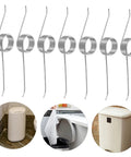 Top Notch 20 Piece Torsion Spring Replacement Kit For Trash Cans, 5-coil nickel iron springs for trash can lids