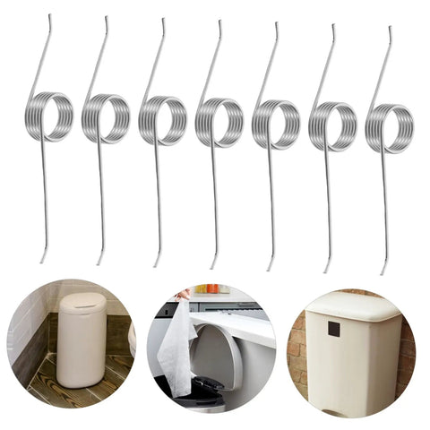 Top Notch 20 Piece Torsion Spring Replacement Kit For Trash Cans, 5-coil nickel iron springs for trash can lids