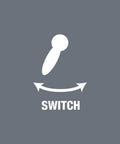 Icon indicating switch mechanism in Zyklop Imperial Metal Ratchet Set, 29-Piece, 3/8 Inch Drive, for easy direction changes.