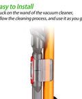 Accessory Holder Attachment Clip For V11 V10 V8 V7 Cordless Vacuum Cleaners Pack Of 2 Transparent Dual Head Clip installed