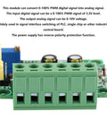 Plug And Play PWM To Analog Converter Module For PLCs Three Point Three Volt PWM To Zero To Ten Volt Output Digital To Analog Signal