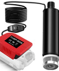 Heavy Duty 635 GPH Submersible Water Pump With Integrated Sediment Filter And 9.8 Foot Rise, cordless design with switch and connection cable.