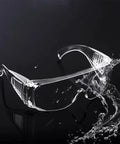 2 Pairs Dustproof And Splashproof Louvered Safety Goggles For Construction, Lab, And Chemistry Use With Wraparound Protection