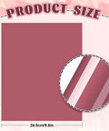 Gradient Pink Heat Transfer Vinyl Pack With 12 Sheets For DIY Clothing And Costume Crafting size details and close-up view