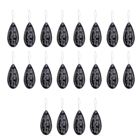 20-pack Aluminum Needle Threader Set With Flexible Wire Tips For Easy Needle Threading In Sewing And Embroidery, black handles