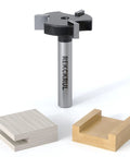 Pro Grade CNC Spoilboard Surfacing Router Bit With One Quarter Inch Shank And One Inch Cutting Diameter Three Wing Carbide displayed