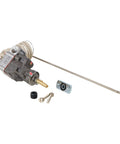Replacement Thermostat For Oven And Griddle Heating 250 To 500 F With 48 Inch Capillary W Style Remote Control Touch Screen Plug And Play Easy Install Wall Mount HVAC Silver Fits 11304 801 2700 AMRA11304, showing components and details