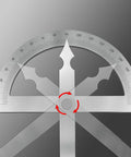 Rock Solid Heavy Duty Stainless Steel Angle Finder Protractor 0-180 Degree with etched measurements and swinging arm.