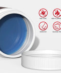 Welding Nozzle Gel For MIG Welding Anti Spatter Dip in open can, blue gel visible, non-toxic silicone-free features displayed