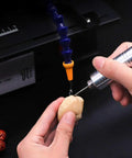 Genuine Usa Stock Ready To Roll Heavy Duty 7Speed Bench Grinder For Gem Faceting Jade polishing stone carving jewelry, close-up of hand polishing stone.