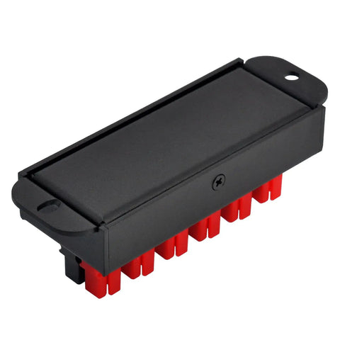 Heavy Duty 6 Position 45 Amp Power Pole Distribution Block With Tough As Nails Aluminum Housing And Plug And Play Connectors.