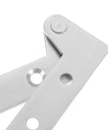 Close-up of Hidden Door Hinges 4 Piece Set With Thickened Seven Shaped Design Stainless Steel Polished Core Heavy Duty Pivot Hinges