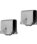 Heavy Steel Showcase Sliding Window Roller Assembly And 2 Pack Of 9/16 Inch Diameter Glass Display Case Wheels close-up image of steel rollers with grooved wheels.