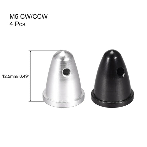 4 Pack M5x10 Drone Prop Nut Cap Adapters For 1806 2204 2205 2206 2208 Brushless Motors CW CCW Round Clamp No-Fuss Easy-Install Mounting Quick Setup And Strong Hold
