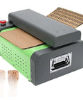 Corrugated Honeycomb Cardboard Maker machine with automatic feed, shown converting boxes into packing material.
