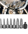 Premium Anu Limen Screw Extractor Set Kills Stripped Broken Bolts Easy! 9 Piece 3/8 Drive Chrome Moly Killer Kit For Damaged Studs And Threads, 3/8 drive screw extractors