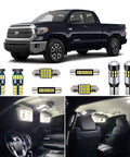 6000K White LED Interior Light Kit For Toyota Tundra 2007 Through 2021 Complete Replacement With various LED bulbs and installation