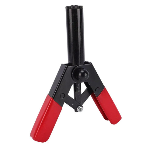 All In One Plastic Rivet Gun Kit With 41 Piece Assorted Rivets And Fastener Remover, focus on red-handled rivet gun tool.