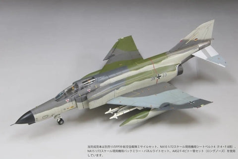 1/72 Luftwaffe F-4F Fighter JG71 Richthofen Hangar-Ready DIY Unpainted Plastic Model Kit FX06 airplane side view