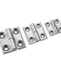 Five small heavy-duty 304 stainless steel hinges for machinery equipment