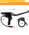 Waterproof Left And Right E Bike Brake Levers With 2 Pin Male Connector For Electric Bikes And Scooters Replacement Parts 22.2 mm