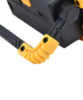 YWBL-WH Mini COB Emergency Flood Light, 6-Angle Adjustable Stand close-up of adjustable stand with yellow accents