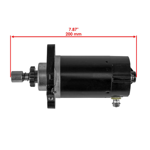 Starter Motor For Yamaha Marine Outboards Compatible With 68T 81800 00 00 6F5 81800 10 00 side view showing dimensions