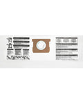 15 Pack Replacement Vacuum Filter Bags For 5 To 8 Gallon Vacuums Type E And Type H Compatibility instructions packaging