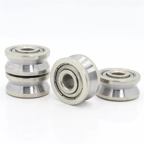 4 Pcs UV Groove Pulley Wheel Guide Bearings Heavy Duty Smooth Operator Built Tough For High Speed Low Noise Operations Durable Wear Resistant Design Handling The Heat So You Can Tackle Heavy Loads Without Any Hassle.