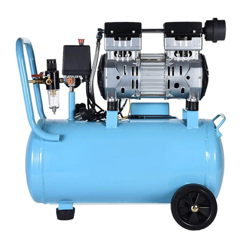 Industrial Grade Silent Air Compressor 800W Pump With 30L Tank Oil Free Quiet Operation 220V Power For Workshop And Garage Projects