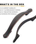 Oil Rubbed Bronze Cabinet Handles 10 Pack 3 Inch Center To Center Drawer Pulls Zinc Alloy Durable Hardware with screws