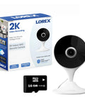2K Indoor WiFi Security Cam With Magnetic Base And Flexible Mount Pet And Baby Monitor Infrared Night Vision Person Detection Two Way Talk 16GB MicroSD Included No Monthly Fee package with camera and 16GB microSD card