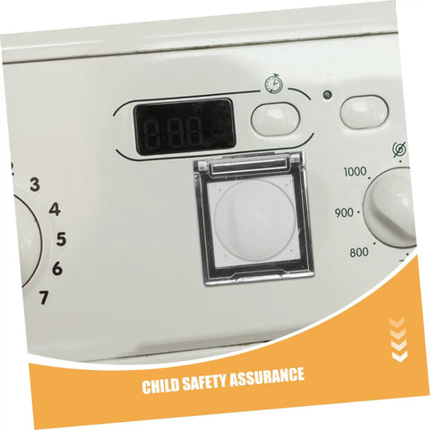 26mm Button Switch Dustproof Cover With Double-Sided Adhesive on a washing machine control panel, prevents random presses.