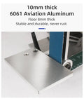 Detail of 10mm thick 6061 Aviation Aluminum base on 1500W Mini Electric Belt Sander For Zero Hassle Woodworking.