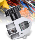 Beefy Push Pull Force Fixture With Stainless Steel Jaw Clamp For 500N Tension Testing Insertion And Extraction Capabilities Destructive Force Meter For Rubber Cables Paper Plastic Films 3.5mm Opening, push-pull clamp close-up