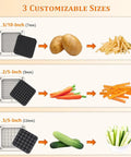 Heavy Duty 2 In 1 Electric French Fry Cutter Juicer Press Automatic Dicer With 3 Blades For Potatoes Carrots Cucumbers Citrus customized sizes chart