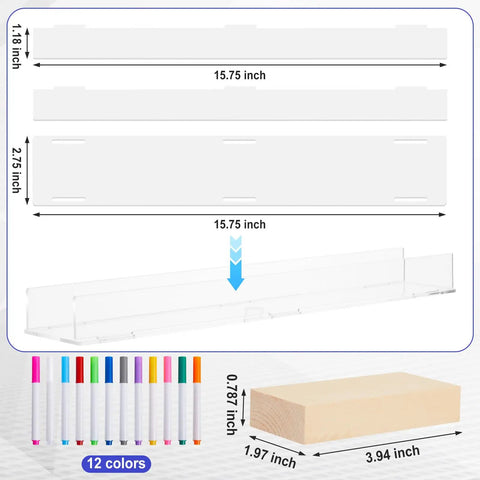 Hands On Magnetic Levitation Train Kit For STEM Learning with acrylic track assembly, wood block, and colorful pens