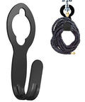 Beefy Heavy Duty Garden Hose Holder For 50Ft And 25Ft Expandable Hose, steel wall mount with expandable hose on faucet
