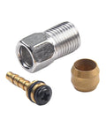 Hydraulic Brake Hose For Ebike XOD 2500mm Long Copper Sleeve Banjo Fitting Kit ABS Copper Pipe components laid out