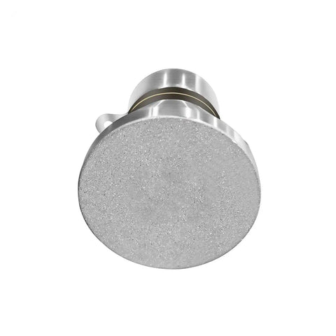 Close-up of stainless steel transducer from 120W Ultrasonic Cleaner PCB Driver Board Kit With 40KHz Transducer Pair Control Panel 220V Power