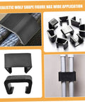 10 Pack Garden Furniture Clips For Wicker And Rattan Chairs shown in various angles and uses, showcasing easy-install design.