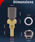 Dimensions of Hardcore Garage Edition Engine Coolant Temperature Sensor With Pigtail Harness for Toyota models
