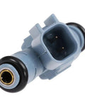 Jeep 8 Piece Fuel Injectors Kit For 4.7L V8 2001 2007 Grand Cherokee Commander Dodge Dakota Durango Ram Replacement For Superior Gas Mileage Boost Smooth Idle Balanced Fuel Delivery Easy Install, gray fuel injector close-up