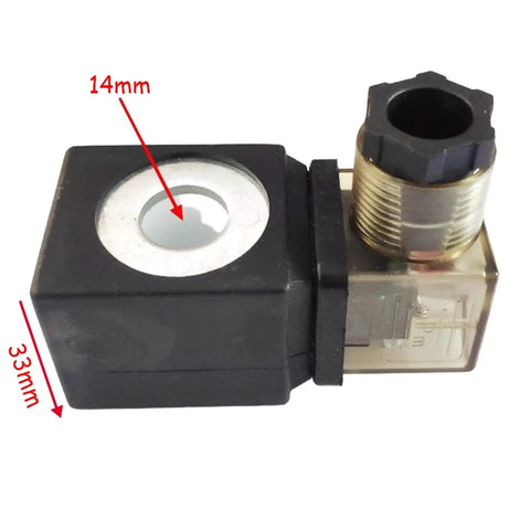 Slick Fit Heavy Duty Solenoid Valve Coil Built Tough For Hydraulics And Pneumatics GSS ZB09 DH114 Drop In Replacement 14 mm Bore 33 mm Length DC24V No Nonsense Reliability
