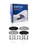 Front Brake Kit For Honda Accord Civic CR-V Element ILX Acura CR-Z 11.10 Inch Front Rotors With Ceramic Brake Pads package view
