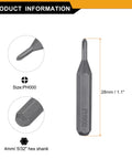 PH000 Phillips Screwdriver Bits Set 10 Pack Pro Grade Magnetic Cross Head 5 32 Inch Hex Shank 28mm Length S2 Steel Driver Bits For Electric And Manual Screwdrivers Precision Repair shown