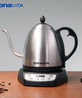 1L Digital Variable Temperature Gooseneck Kettle For Coffee And Tea With Precise Pour Control 6 Presets 1200 Watt LED Display